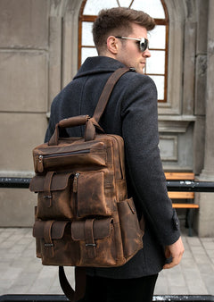 The Shelby Backpack – Handmade Genuine Leather Power Pack