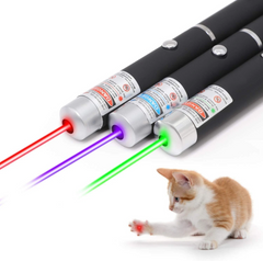 3-Pack 900 Mile Long-Range Laser Pointer Pens — Green, Blue & Red Visible Beam (Fast Shipping)