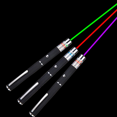 3-Pack 900 Mile Long-Range Laser Pointer Pens — Green, Blue & Red Visible Beam (Fast Shipping)