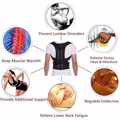 Adjustable Posture Corrector & Lower Back Support Brace — Fast U.S. Shipping