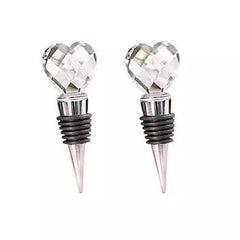Hearty Wines – Luxury Crystal Wine Stoppers (2-Piece Set)