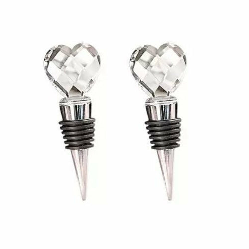 Hearty Wines – Luxury Crystal Wine Stoppers (2-Piece Set)