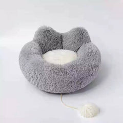 COZY Plush Pet Bed – Ultra Soft Calming Donut