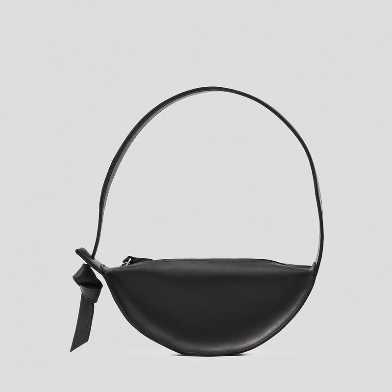 Midnight Crescent— Noir Royal Curve Shoulder Bag (Limited Edition)