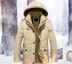 Men’s Hooded Military Power Coat