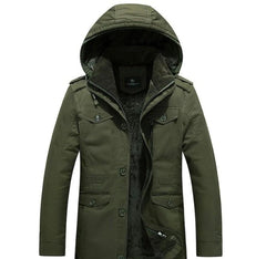 Men’s Hooded Military Power Coat