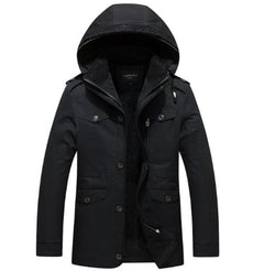 Men’s Hooded Military Power Coat